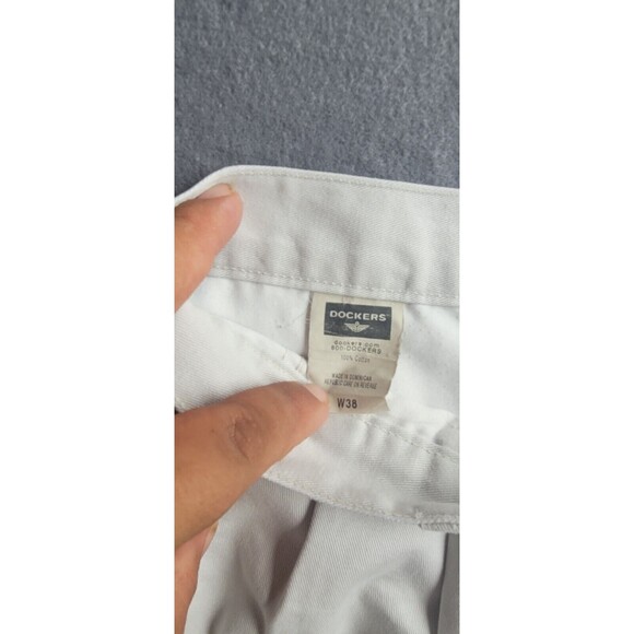 DOCKERS Mens Beige Size 38 Classic Fit Khakis - Picture 4 of 7